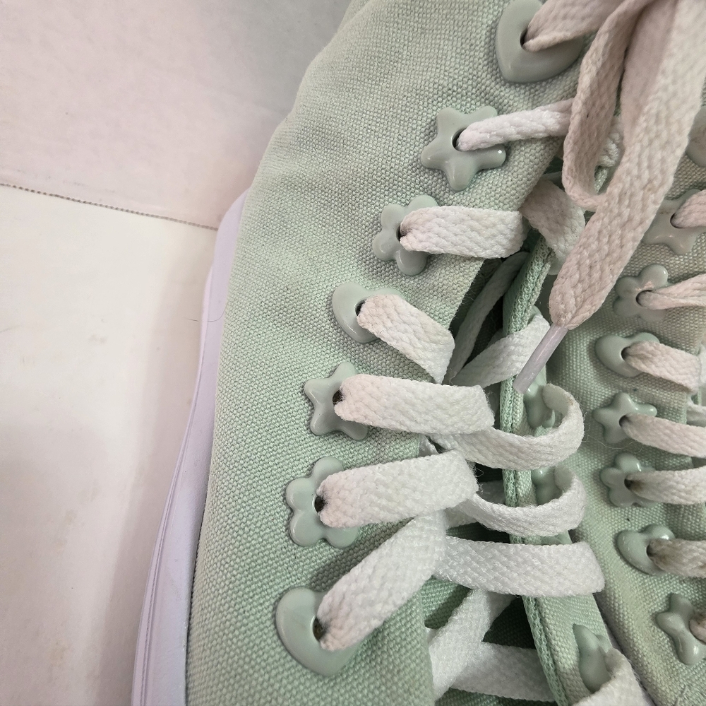 Converse All Star Chuck Taylor Mint Green High Top Shoes Sz 6 A01800C - Picture 7 of 13